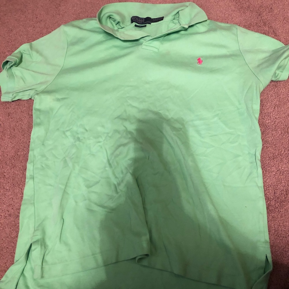 men’s polo shirt and shorts